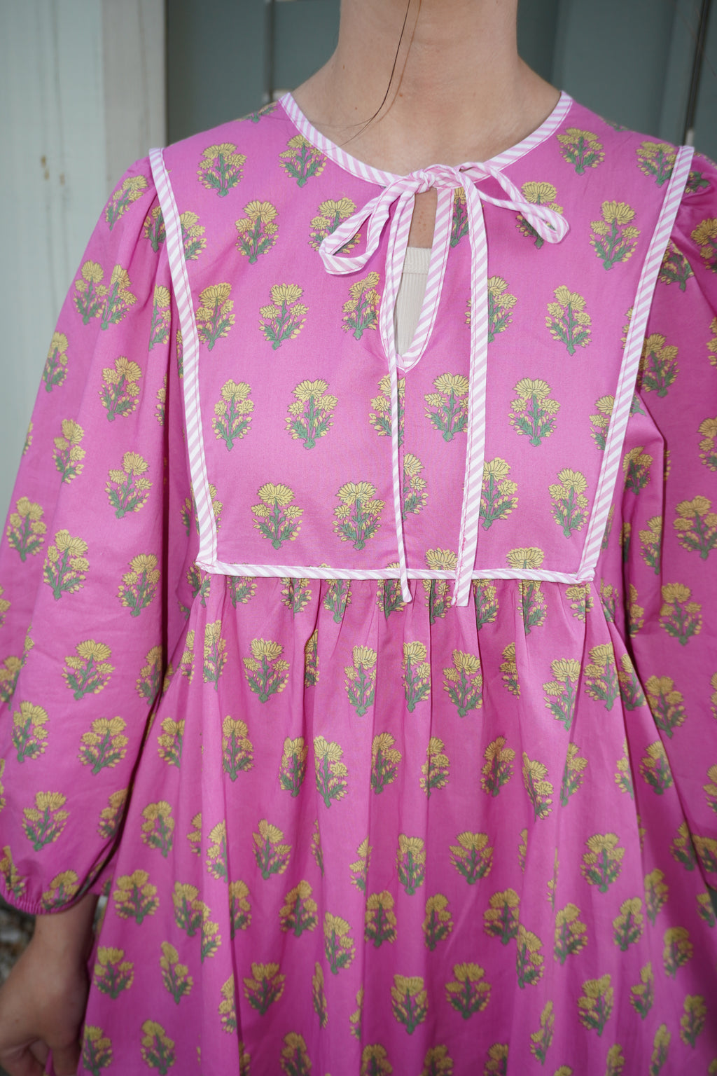 Printed Half Sleeve Midi Dress