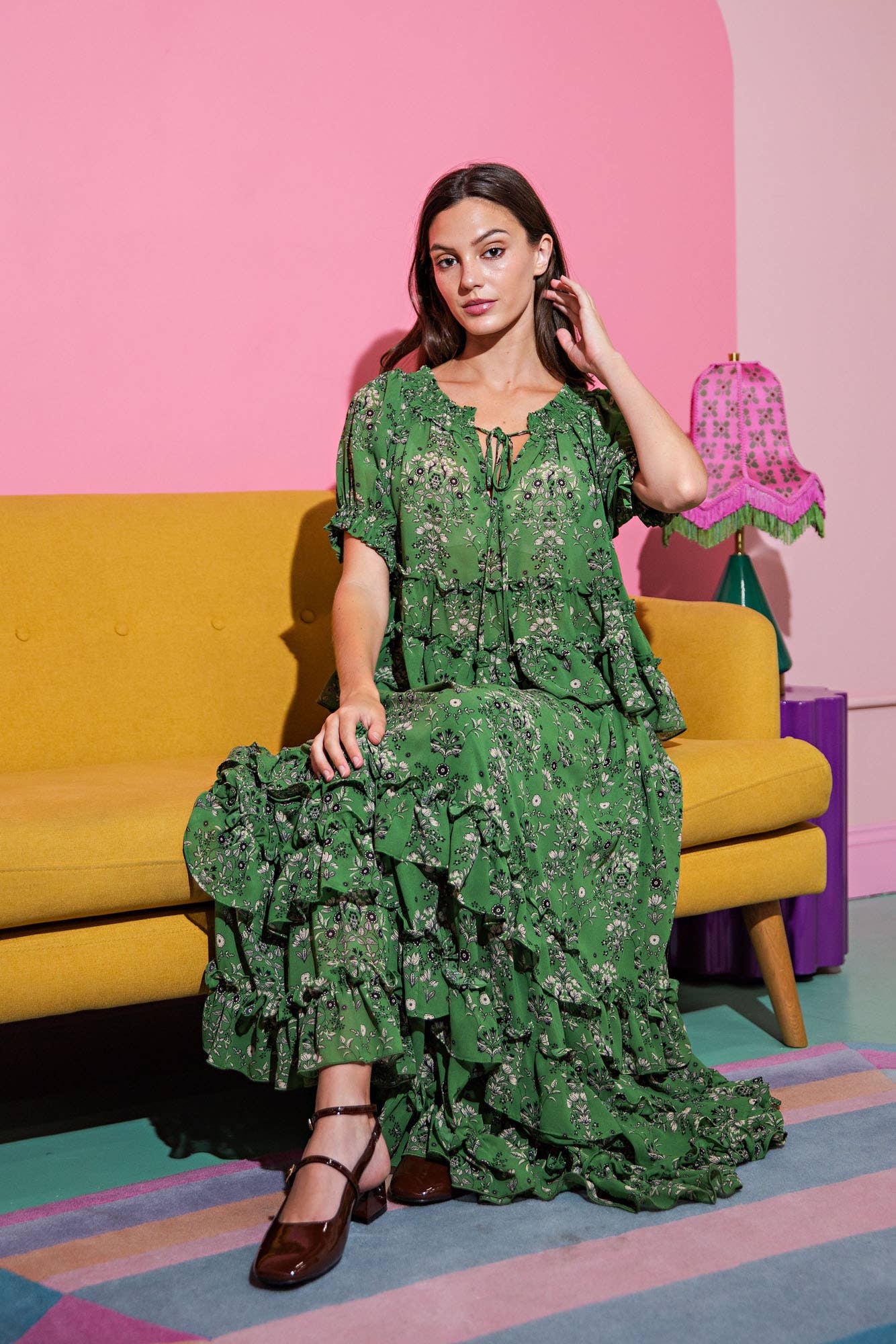 Garden Ruffle Skirt and Top Set