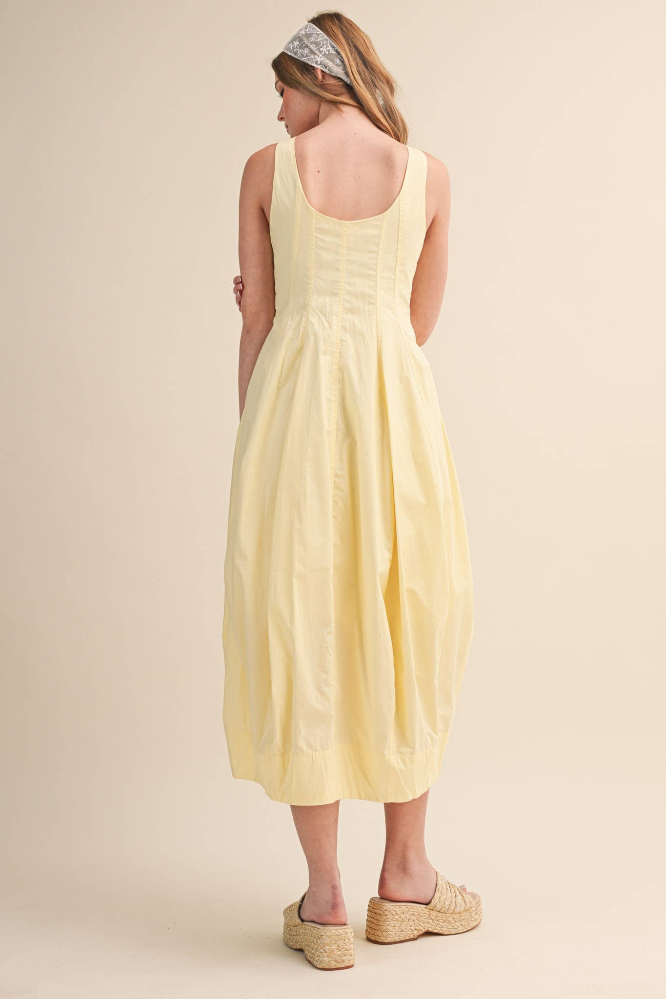 TULIP HEM MIDI DRESS MDR4596