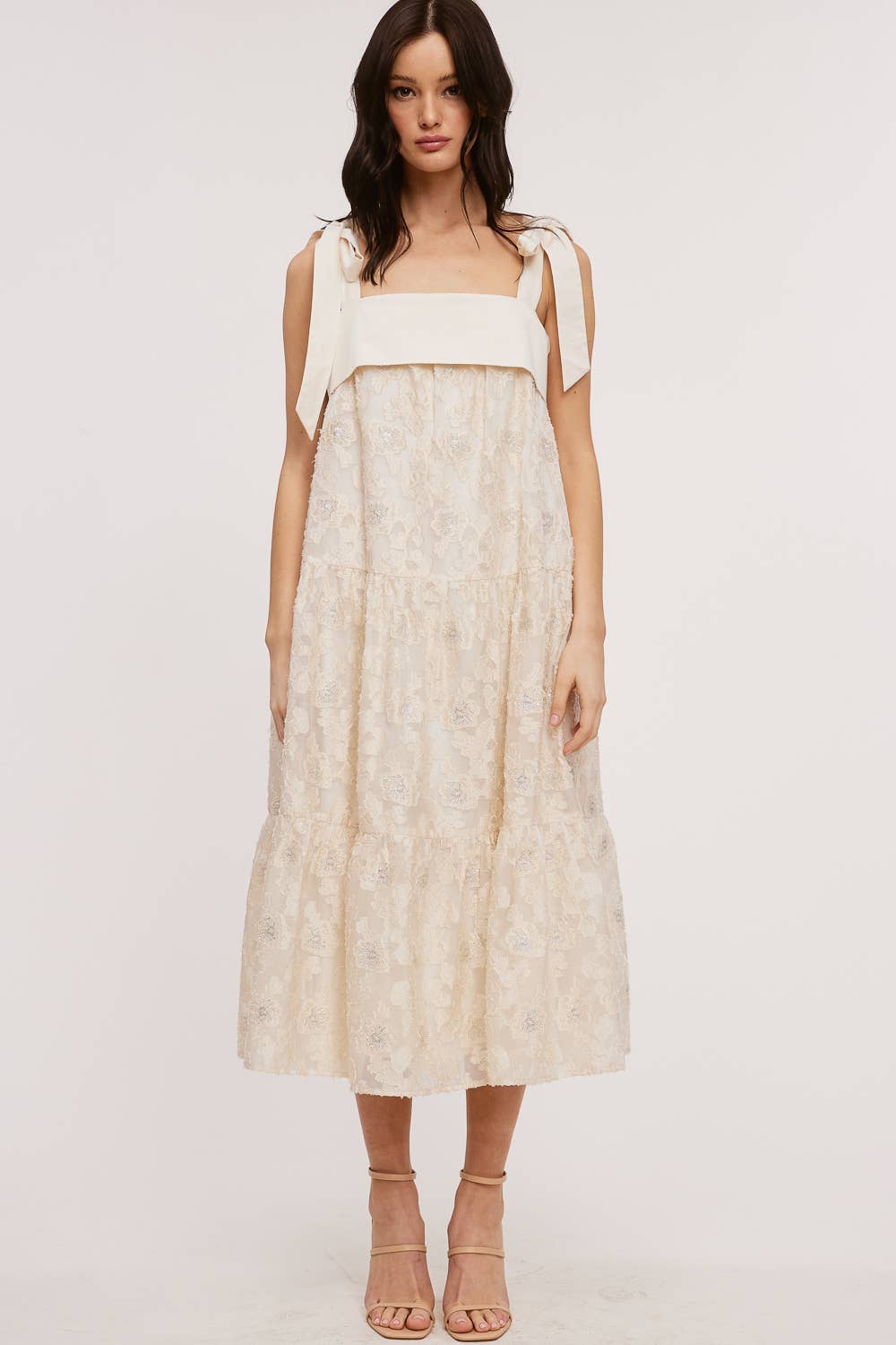 Wide Fit Organza Maxi Dress