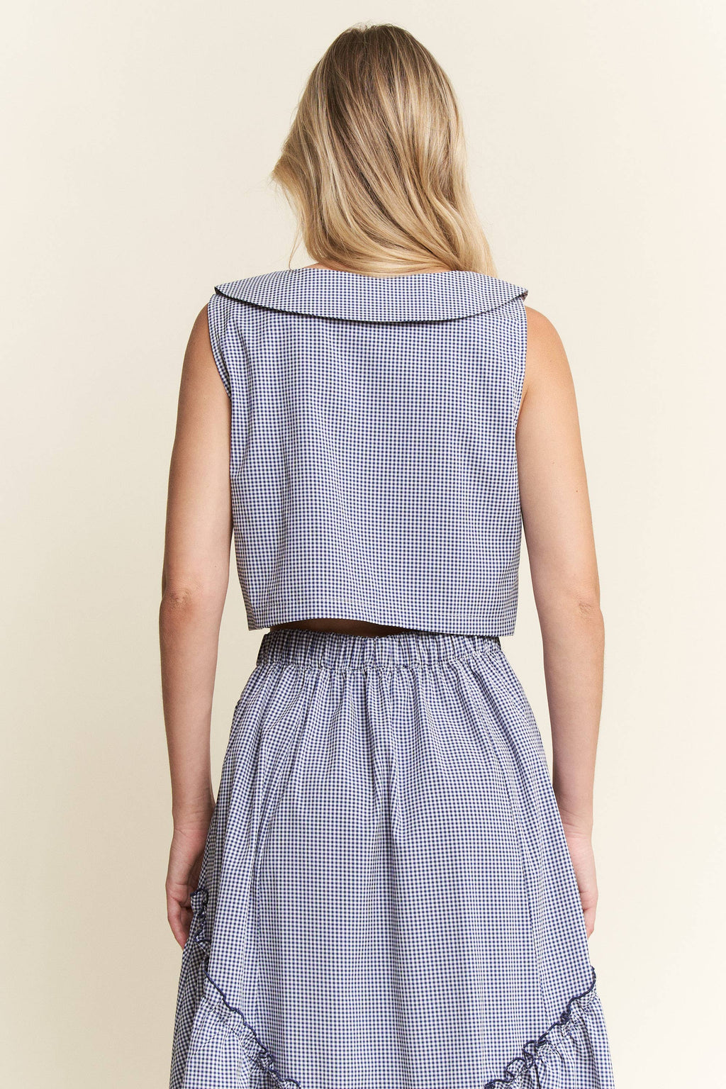 GINGHAM VINTAGE STYLE TWO PIECE SET