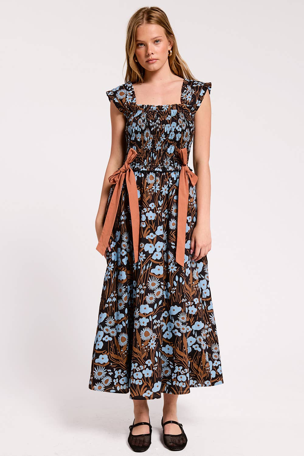 Elowen Ribbon Midi Dress