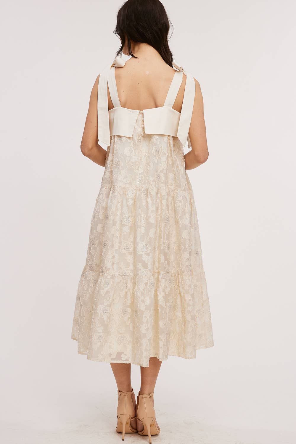 Wide Fit Organza Maxi Dress