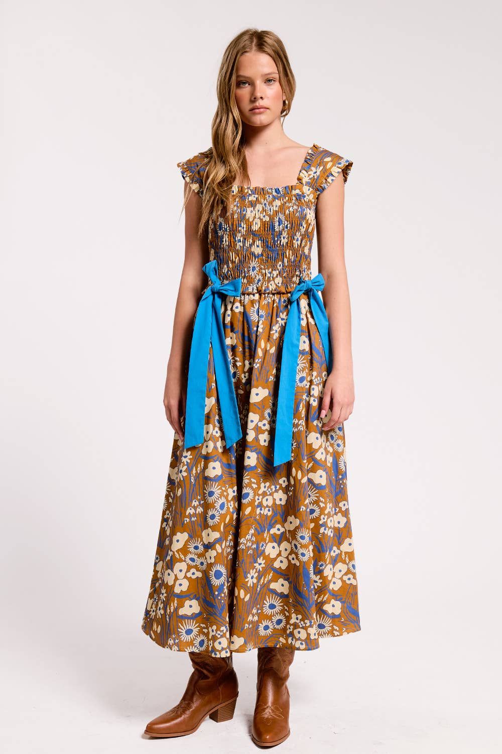 Elowen Ribbon Midi Dress