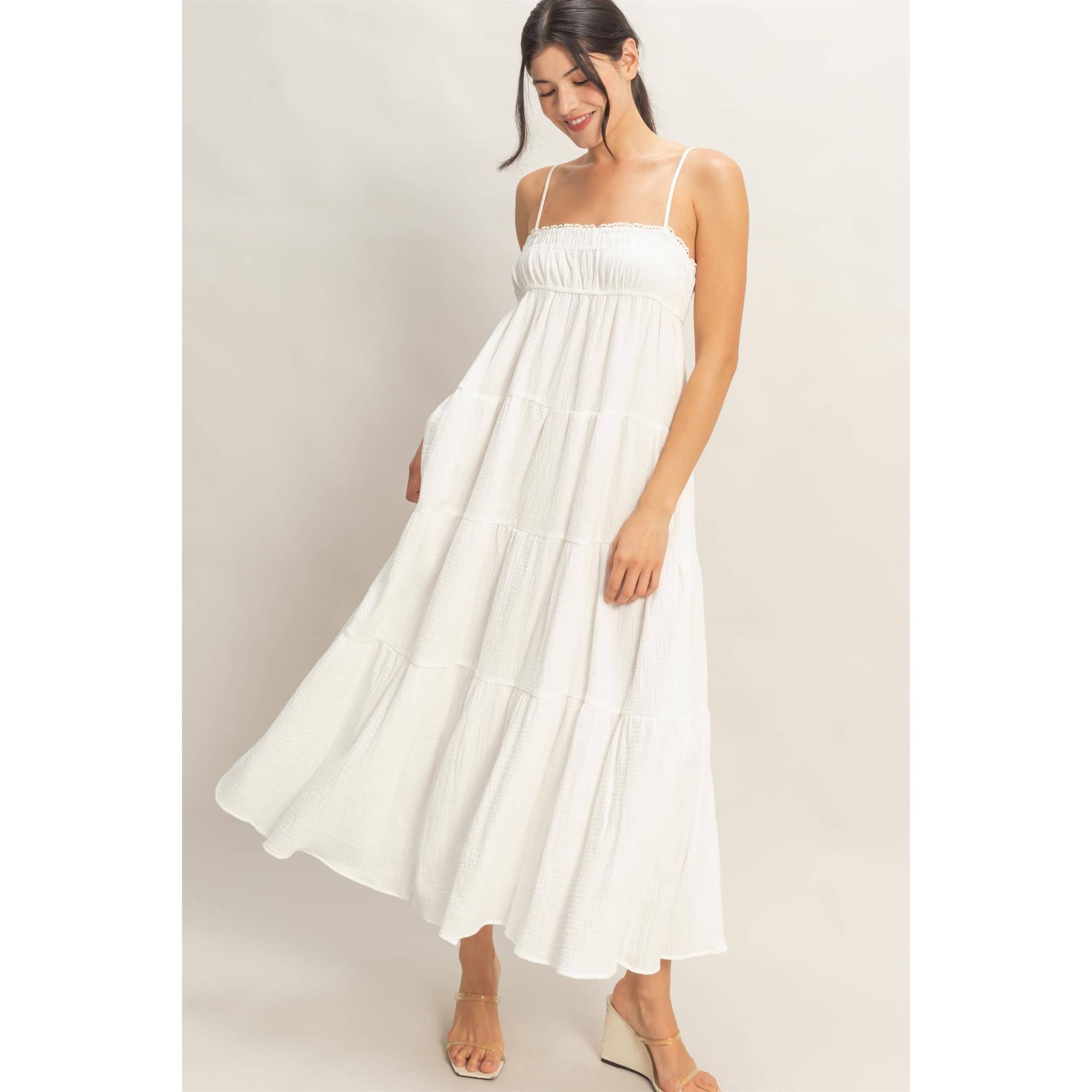 Smocked Tiered Maxi Dress