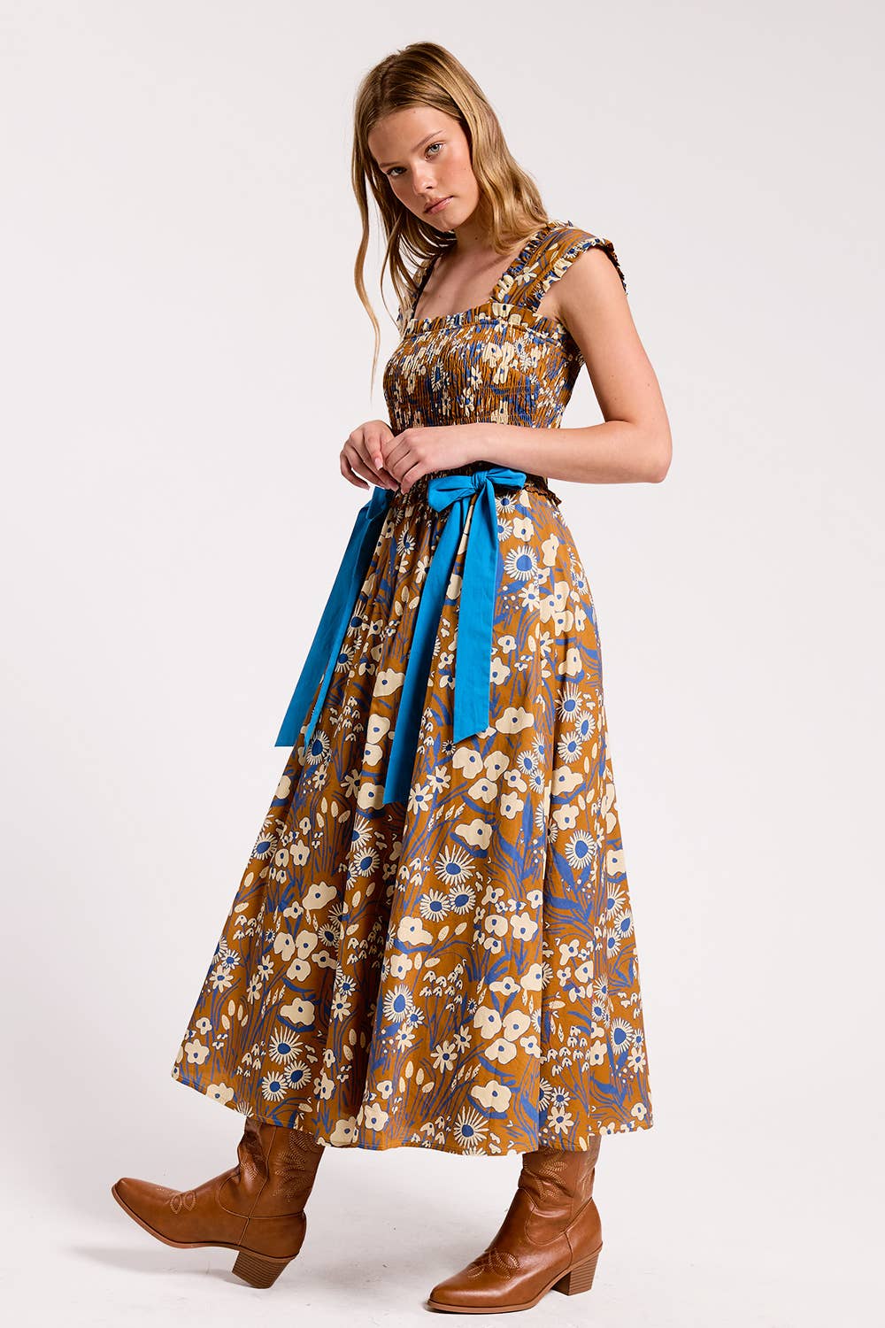 Elowen Ribbon Midi Dress