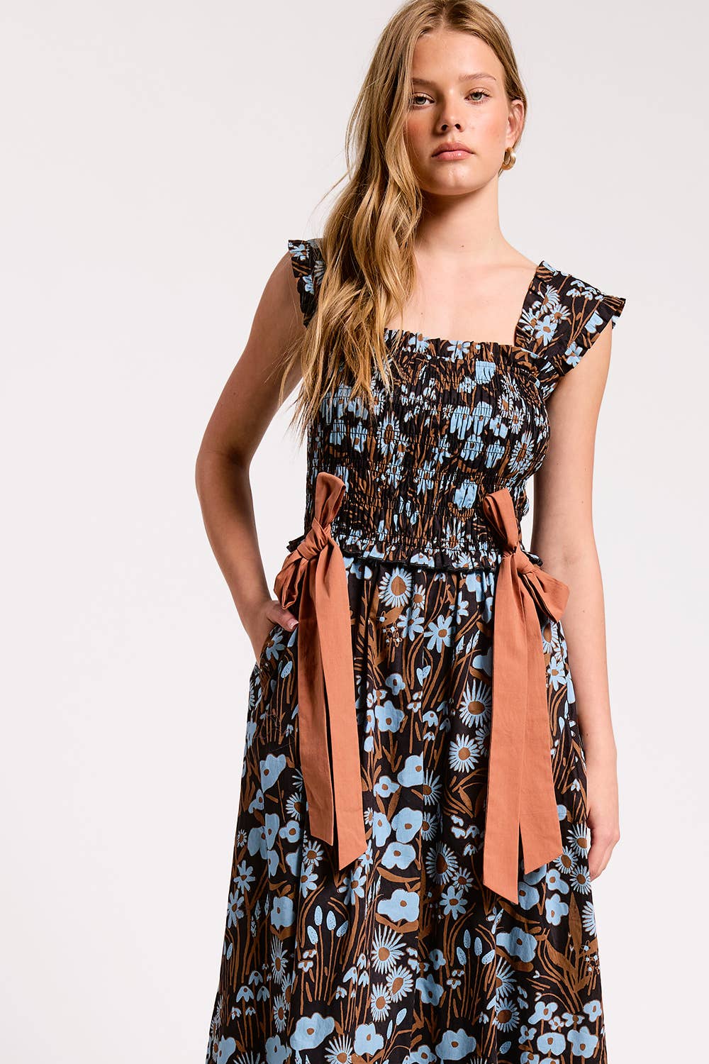 Elowen Ribbon Midi Dress