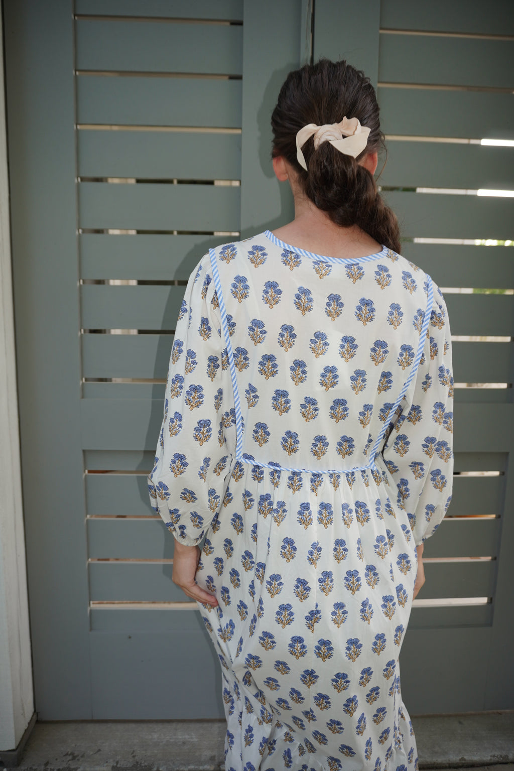Printed Half Sleeve Midi Dress