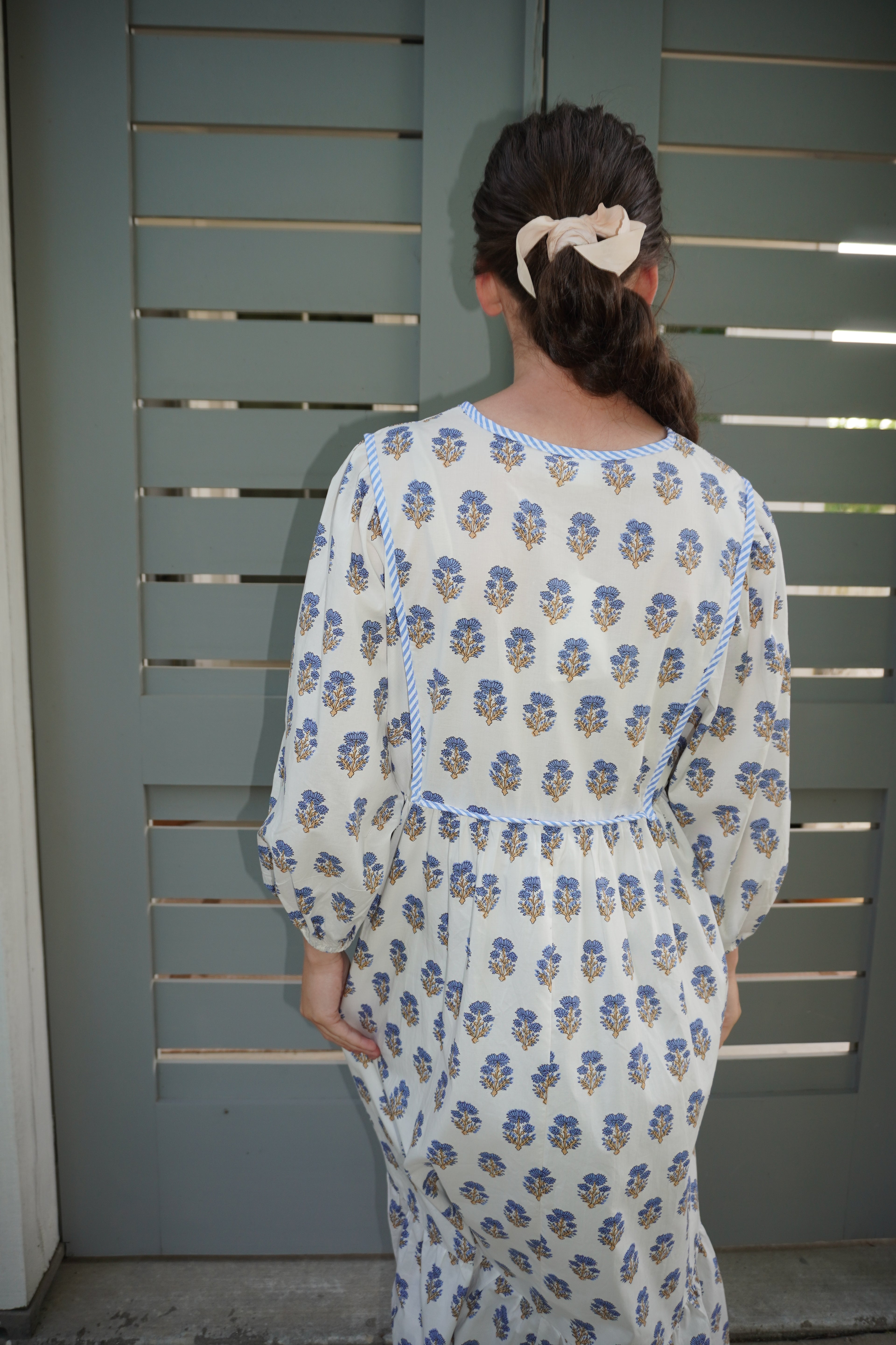 Printed Half Sleeve Midi Dress