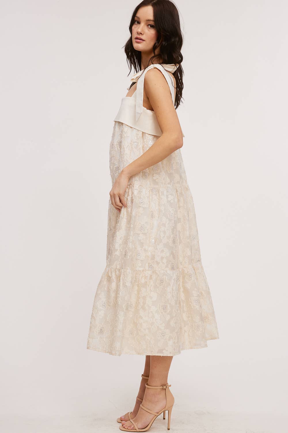 Wide Fit Organza Maxi Dress