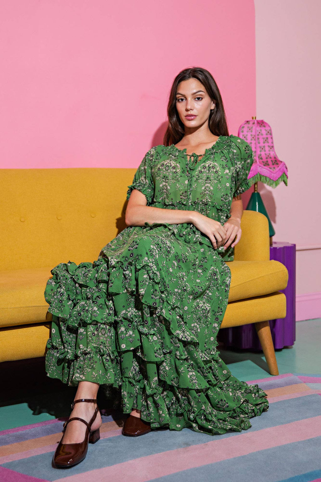 Garden Ruffle Skirt and Top Set