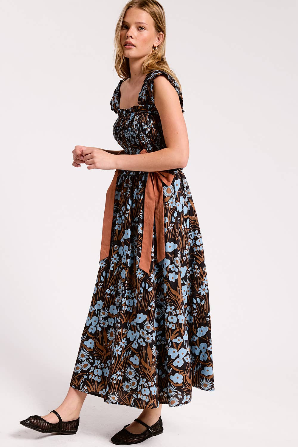 Elowen Ribbon Midi Dress
