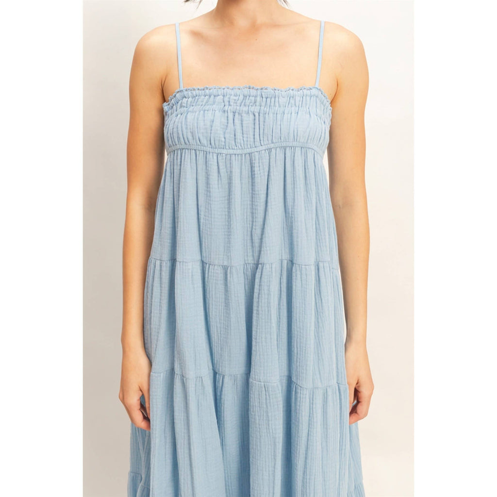 Smocked Tiered Maxi Dress