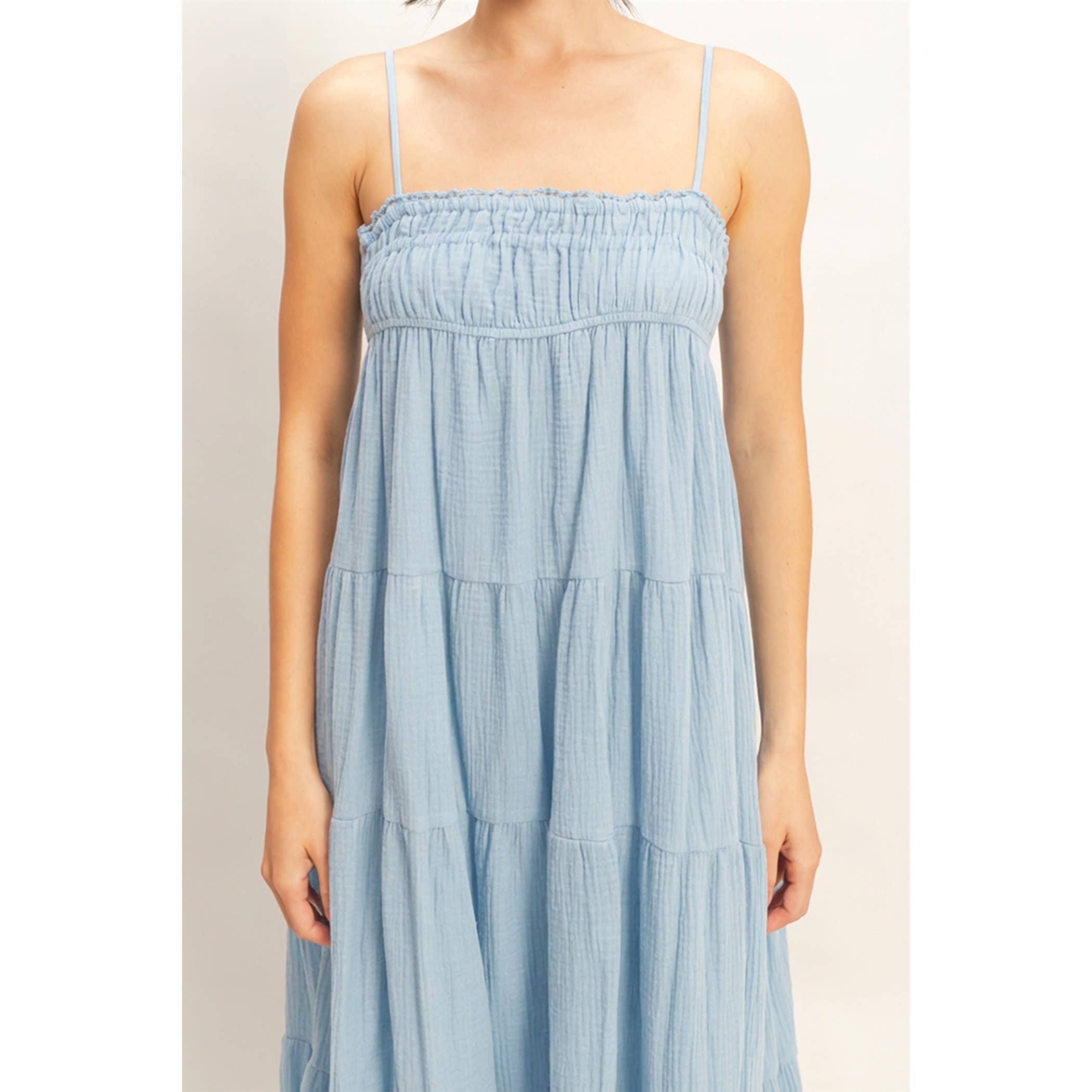 Smocked Tiered Maxi Dress
