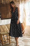 Embroidered Top Matching Relaxed Skirt
